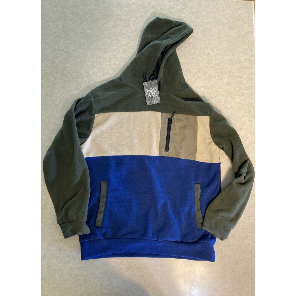 Original Deluxe Supply Apparel Hoodie Jacket Mens Medium Fleece Zip Chest Pocket